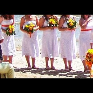 LOLE Rumba reversible white sundresses